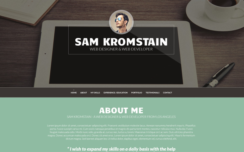 веб - разработчик cv wordpress тема