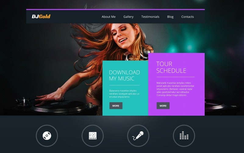 музыка отзывчивая тема wordpress