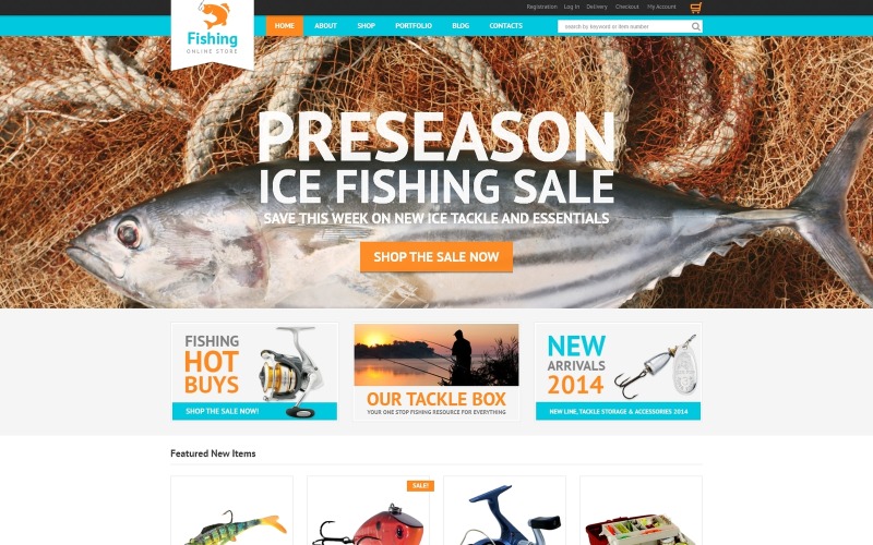 хобби рыбалка woocommerce тема