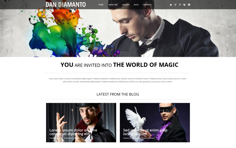мир магии wordpress тема