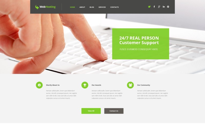 хостинг адаптивной темы wordpress