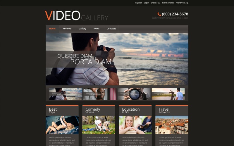 музыка отзывчивая тема wordpress