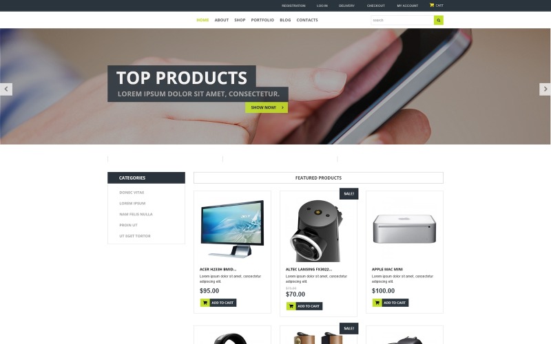 тема woocommerce для домашней электроники