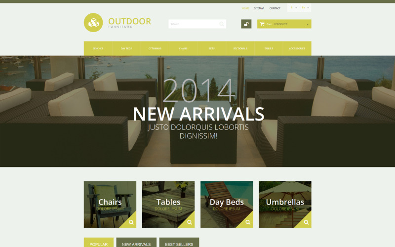 тема ourdoor prestashop