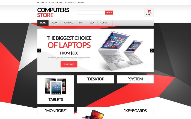 компьютерное оборудование тема woocommerce