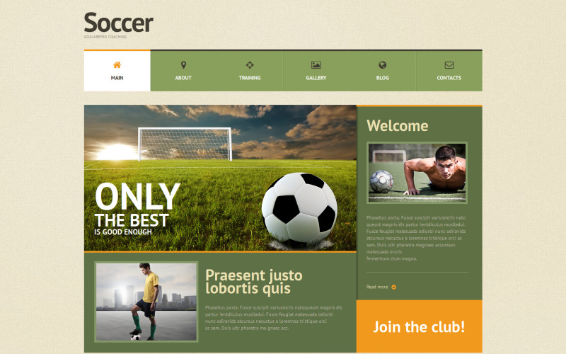 футбол отзывчивая тема wordpress