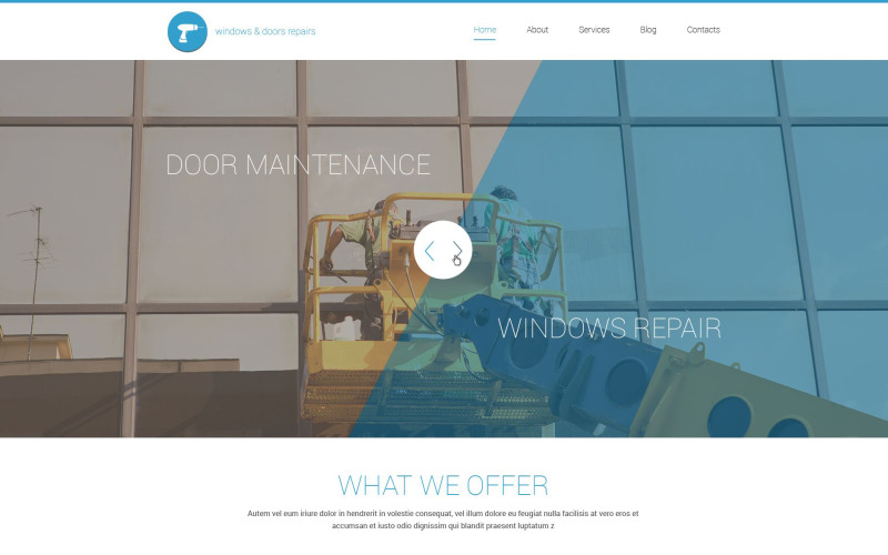 windows doors repair wordpress тема