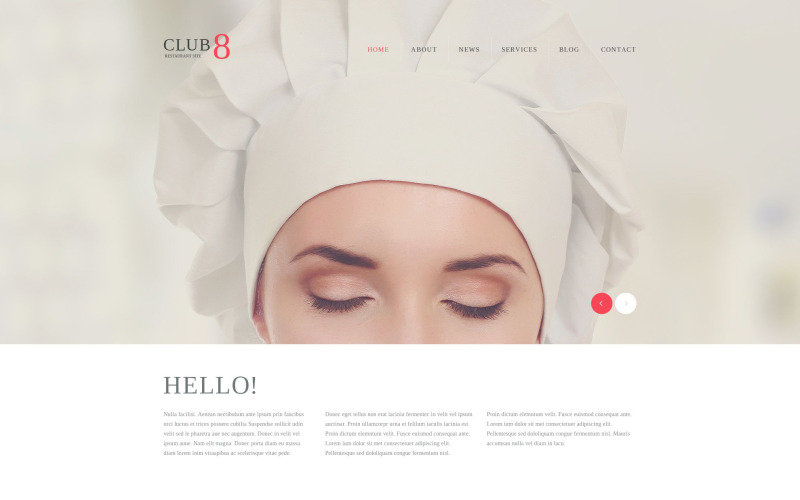 gourmet club wordpress тема