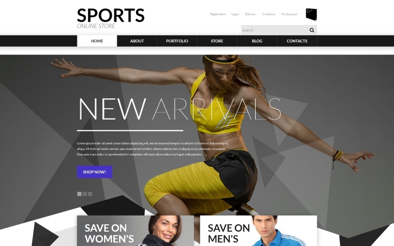 спортивная одежда woocommerce тема