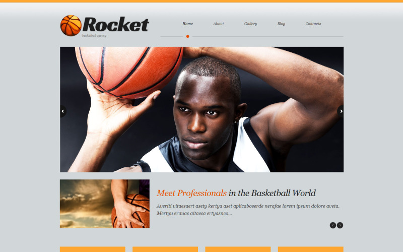 баскетбол отзывчивая тема wordpress