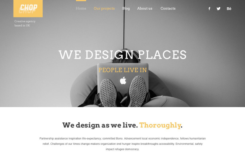 архитектура отзывчивая тема wordpress