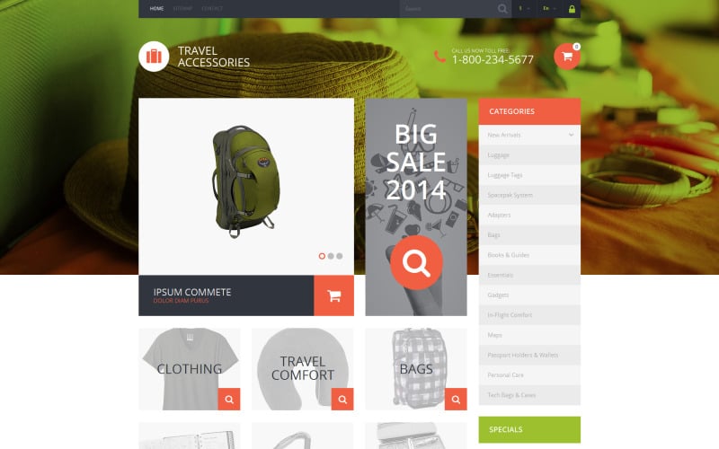 travel essentials prestashop тема