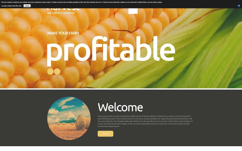 купить шаблон grow harvest team joomla