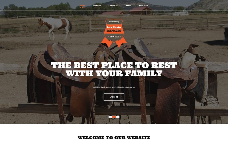 шаблон cowboy ranch joomla