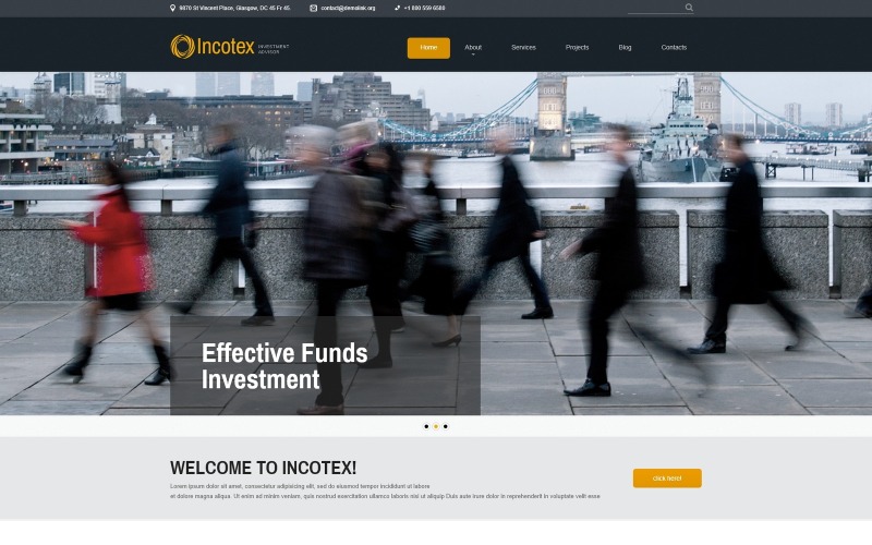 инвестиционная компания clean joomla template