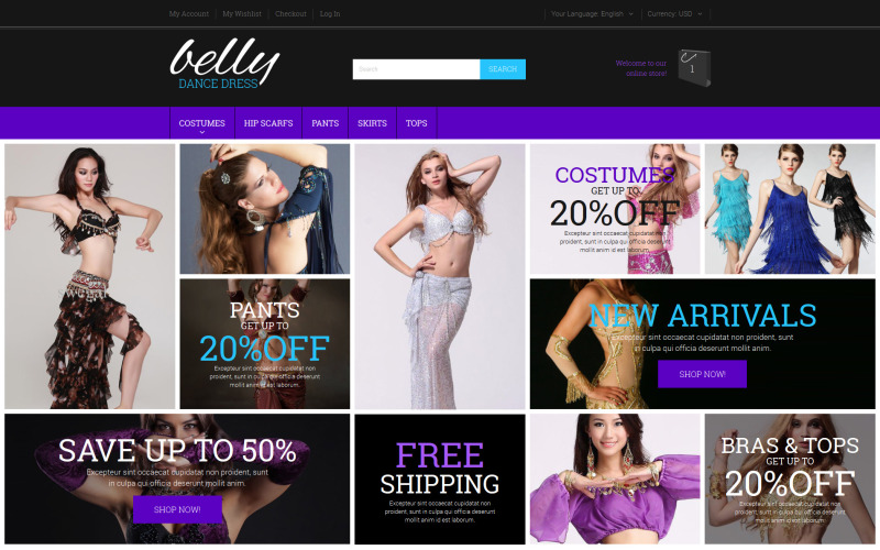 костюмы для танца живота magento theme