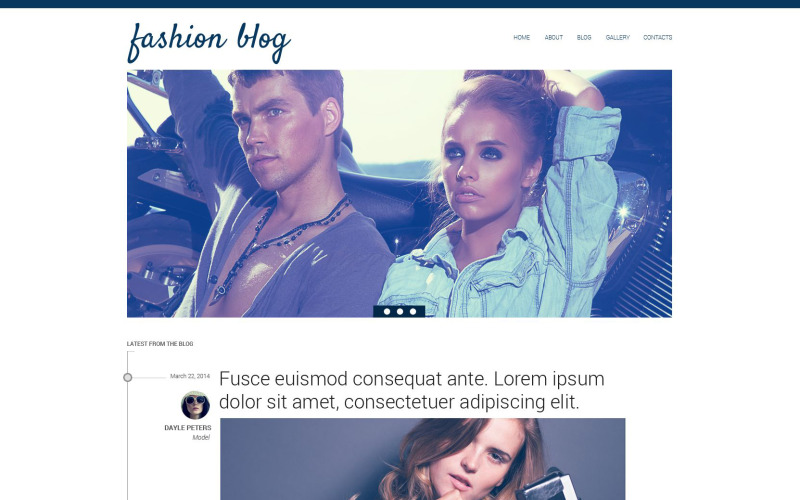 блог о модном шаблоне drupal