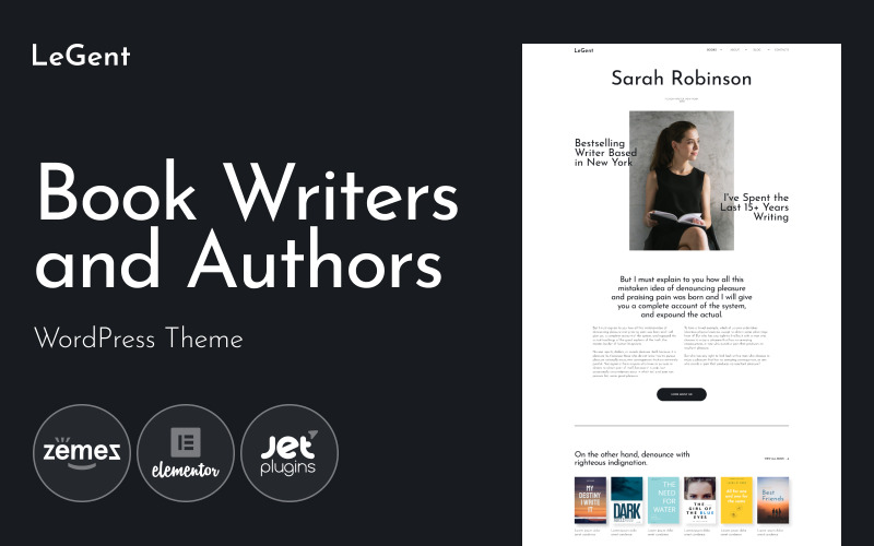 адаптивные авторы книг и авторы wordpress темы