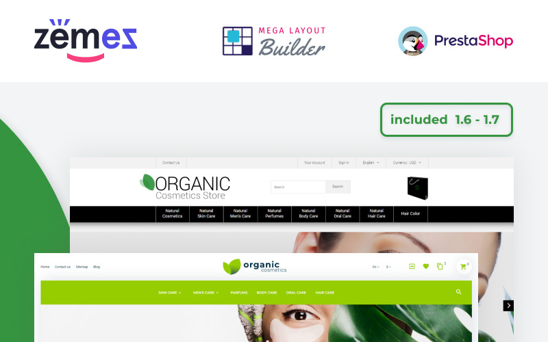 make up store template prestashop theme