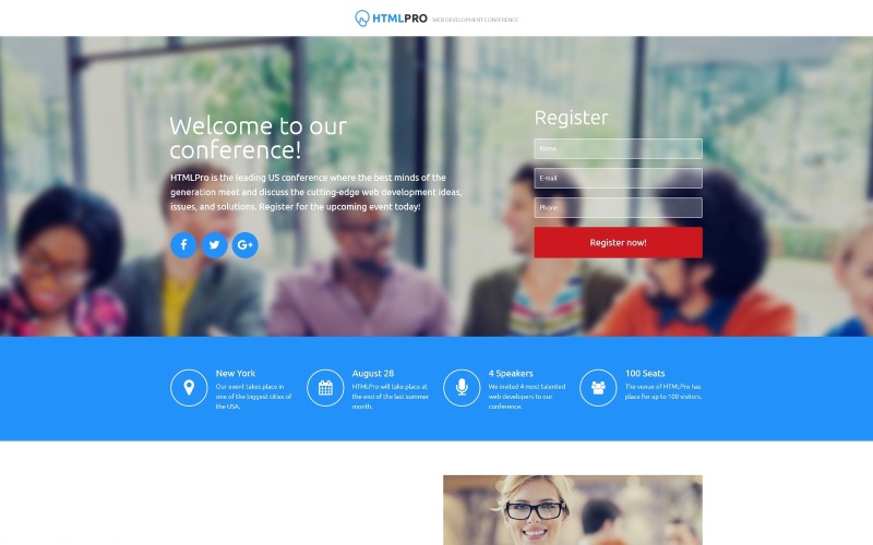 it компания чистый html шаблон целевой страницы