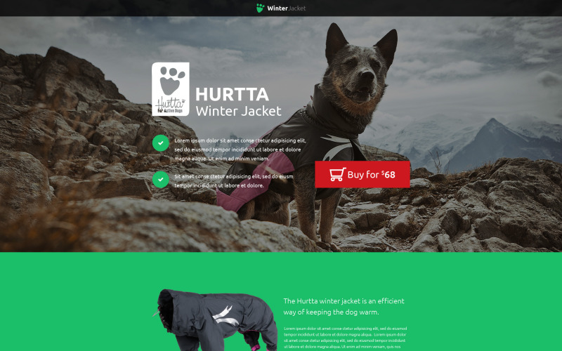 Download Unbounce шаблон "Animals & Pets - Unbounce template" / Animals & Pets - Unbounce template - Unbounce шаблон на тему животные winter jacket pets online cat club kitten clinical veterinary vet tips feed medicine staff services breed age color accommodation adaptable pet apparel bed dishes bowl bone cleanup collar fle
