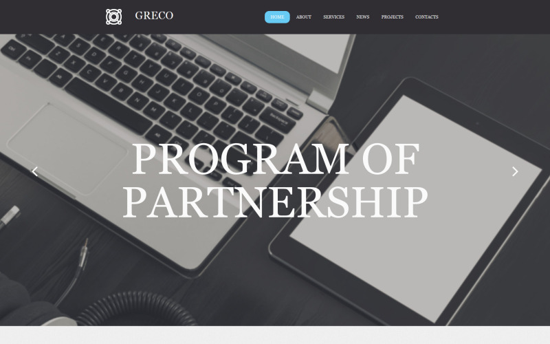 шаблон business &amp; services moto cms 3
