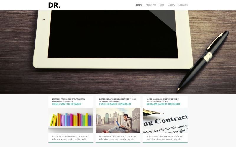 личные страницы шаблон joomla