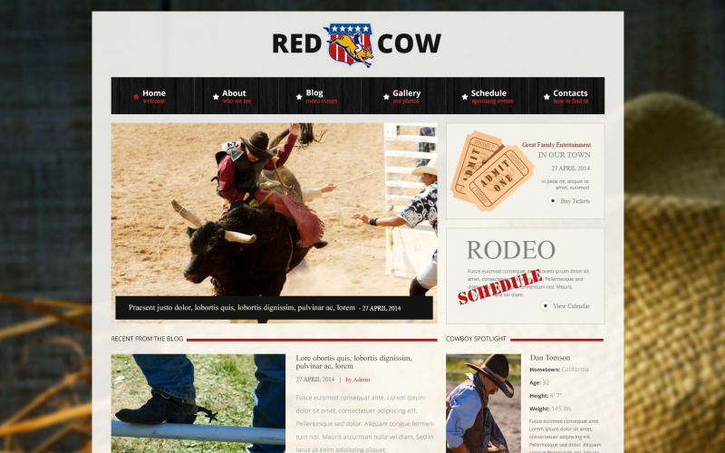 популярность шаблона rodeo business drupal