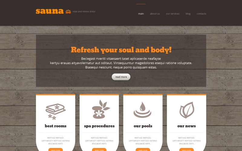 сауна отзывчивая тема wordpress