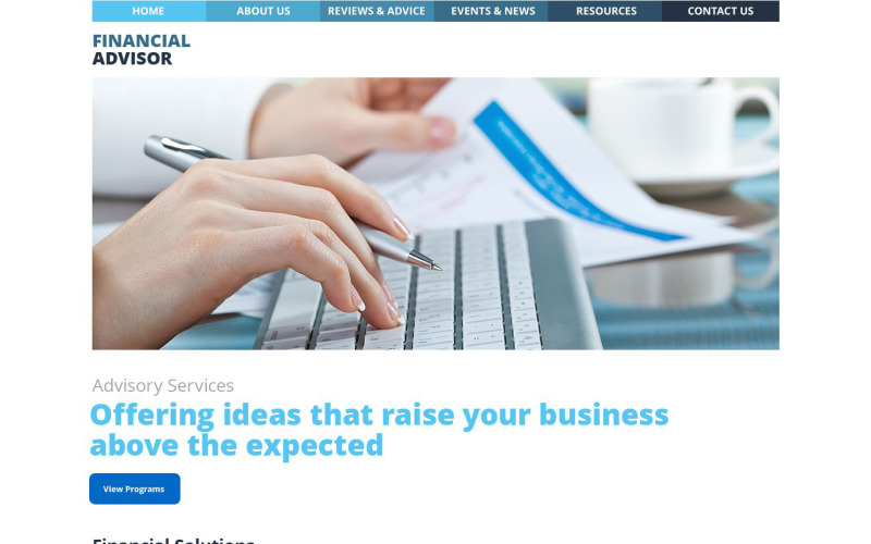 финансовый советник wordpress тема