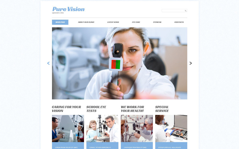 шаблон сайта pure vision