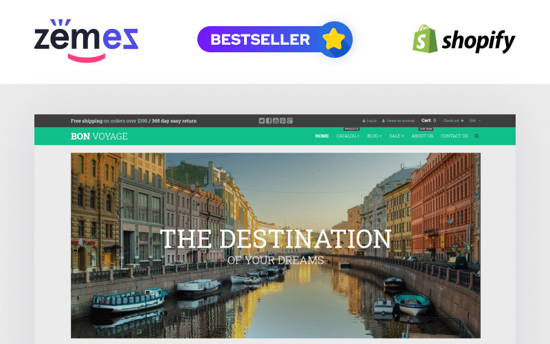 bon voyage тема shopify