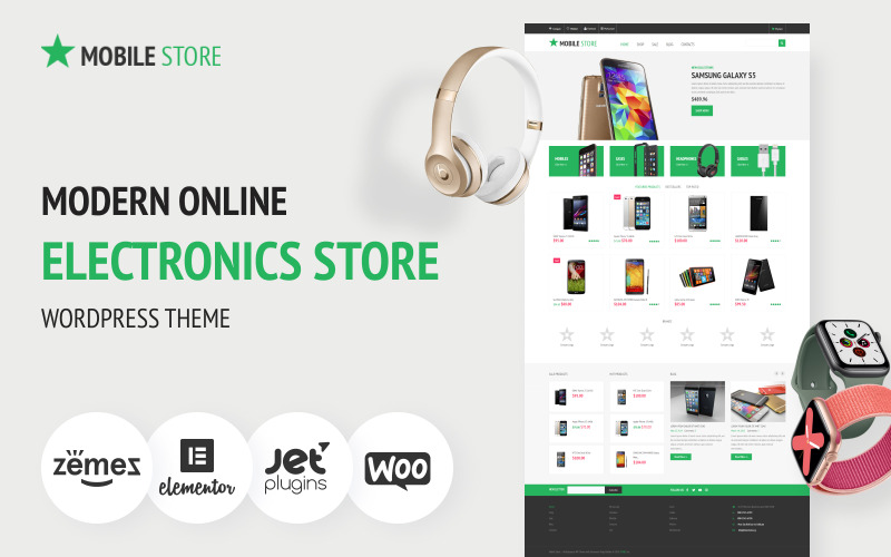 магазин электроники woocommerce тема