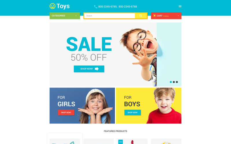 магазин игрушек magento theme