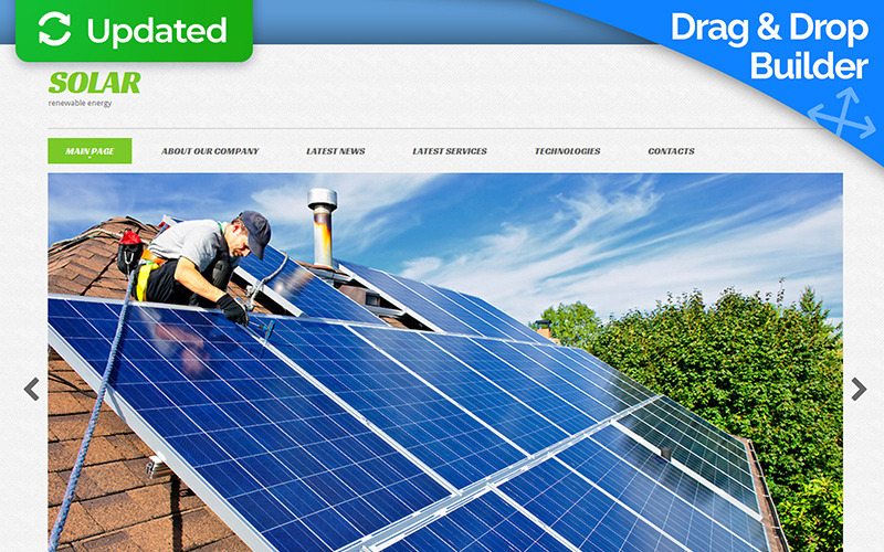 шаблон solar energy moto cms 3