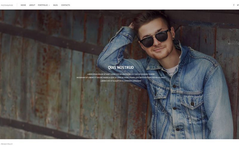 онлайн портфолио wordpress тема