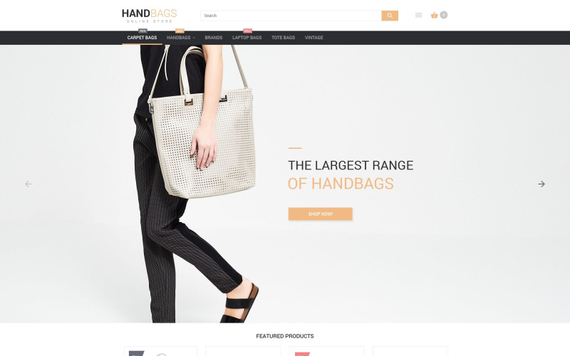 стильные сумки бутик magento тема