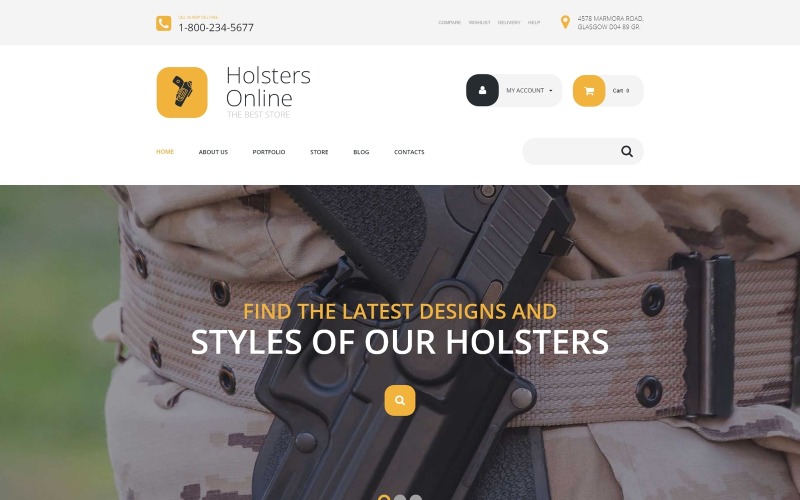 кобуры интернет-магазина woocommerce theme