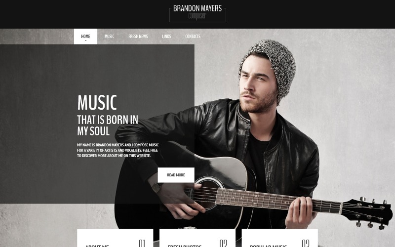 singer отзывчивый стильный html шаблон сайта