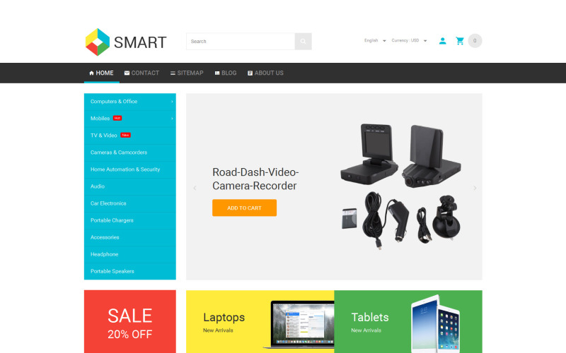 умная тема prestashop