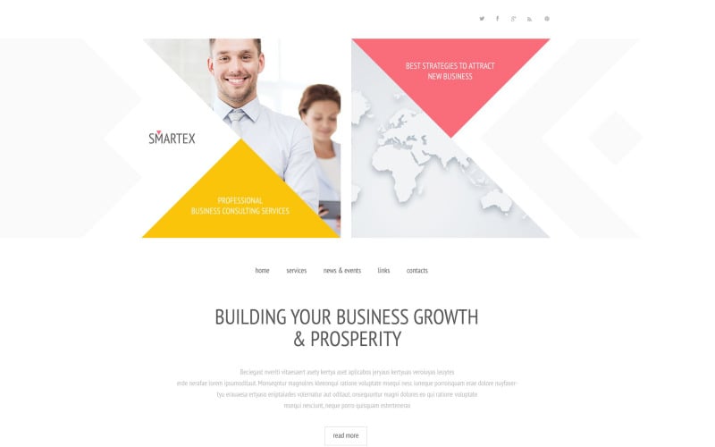 шаблон сайта smartex