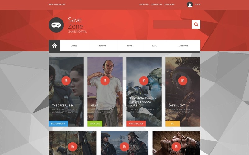 шаблон save zone joomla