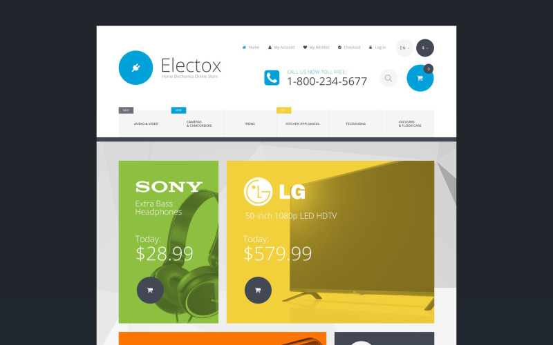 тема electox magento
