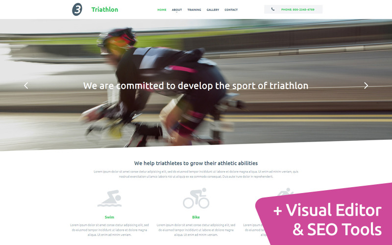 шаблон triathlon moto cms 3