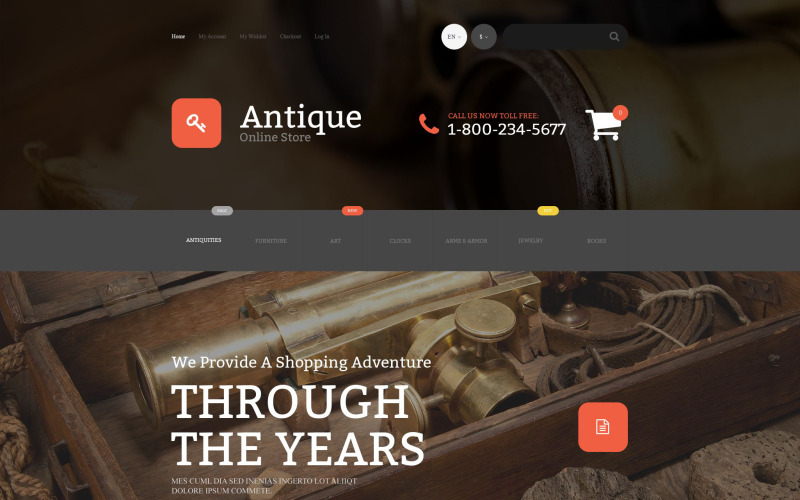 античная тема magento