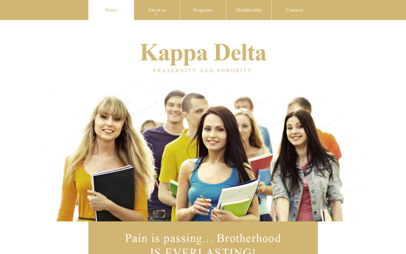 шаблон сайта kappa delta