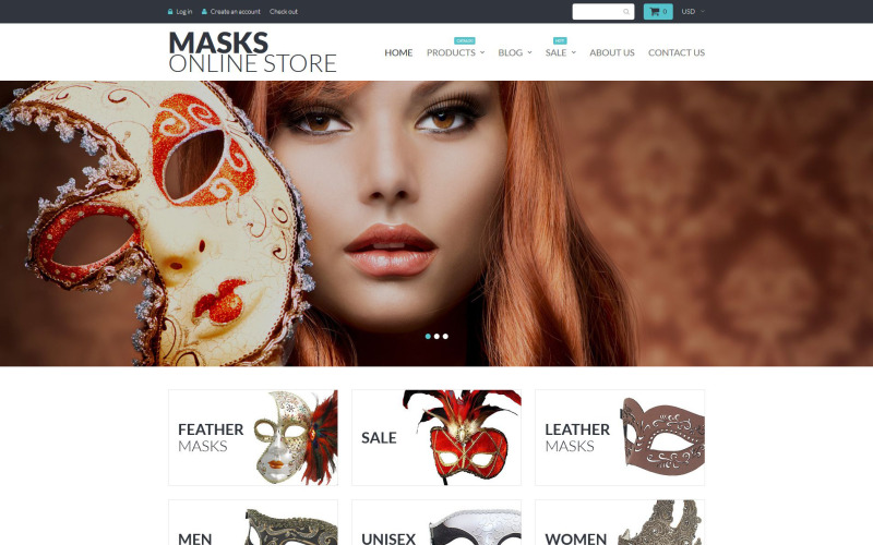 маски интернет-магазина shopify тема