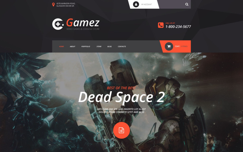 шаблон gamez virtuemart