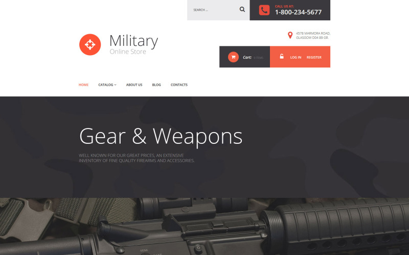 военный магазин virtuemart шаблон
