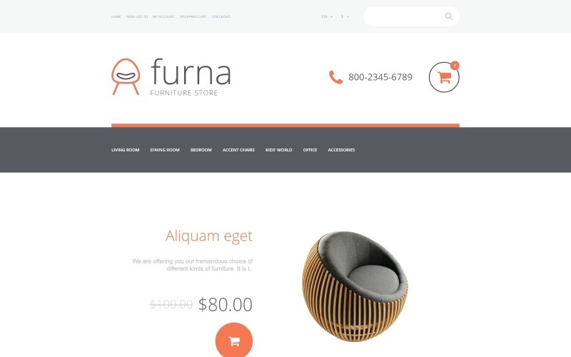 шаблон furna opencart